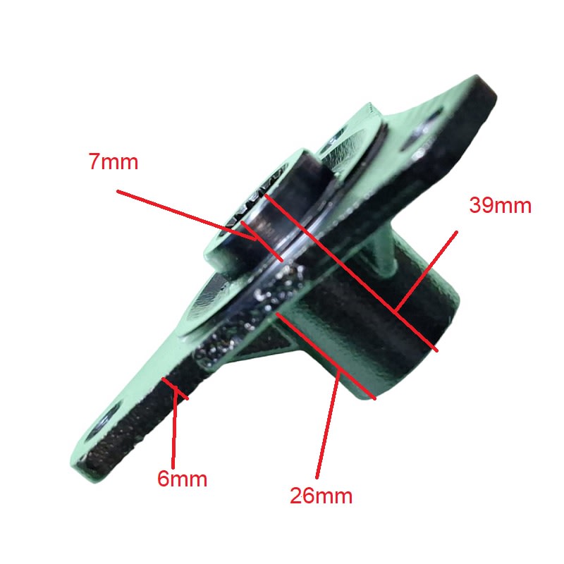 Maza 3P78mm Eje DI-16-18mm 17T Triángulo Negro8