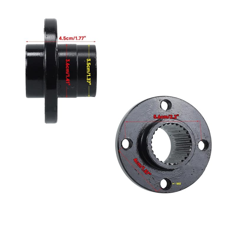 Maza 4P56mm Eje DI-28mm 28T Negro4