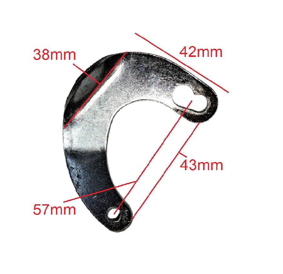 Media Luna Pedal de Freno Para Moto Con Ángulo1