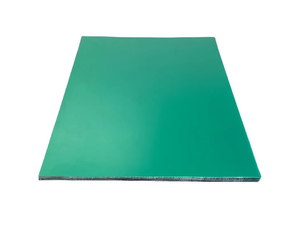 Micas Lisa Verde PVC Carta 200mic 100U 0