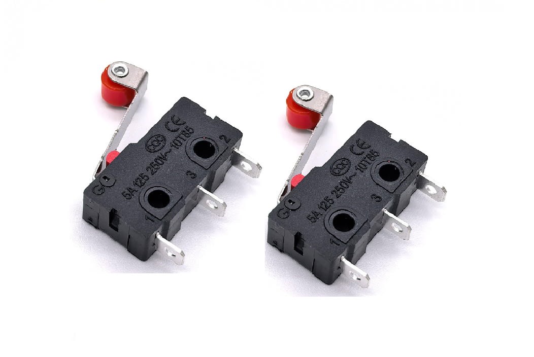 Micro Interruptor Limitador KW12-3 c/Palanca Rodillo Brazo x 2 Unid. 0