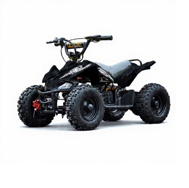 Mini Moto atv 49cc 2T aro 6 Cuadrimoto Negro 3