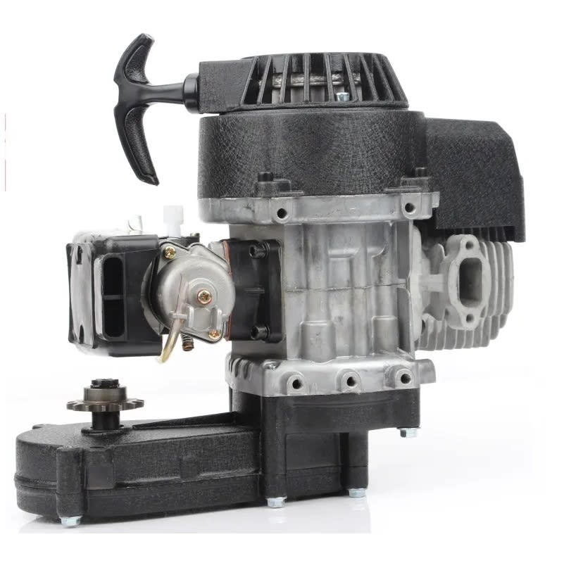 Motor 49cc 2T Partida Normal AN c/Reductor AN 11T y Filtro Plast1