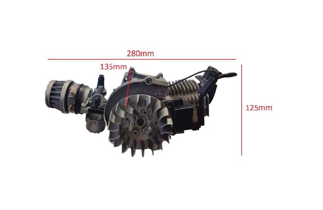 Motor 49cc2T P. Normal s/tapa centrifuga ni tirador6