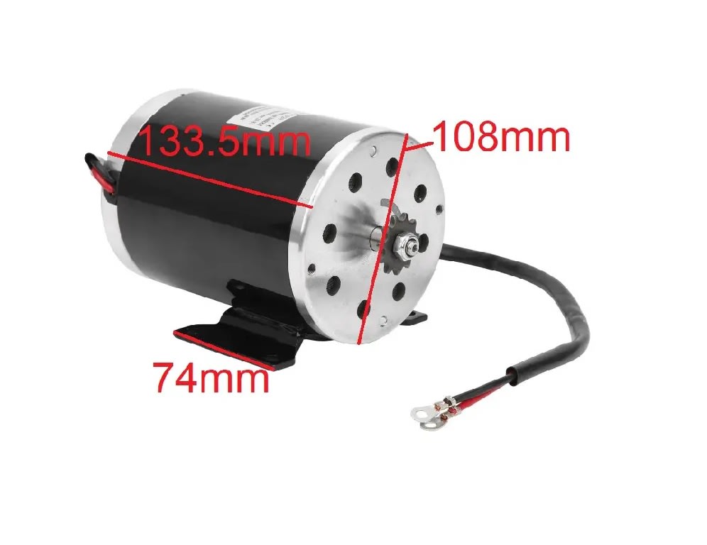 Motor Brush Eléctrico 36vdc 800w3
