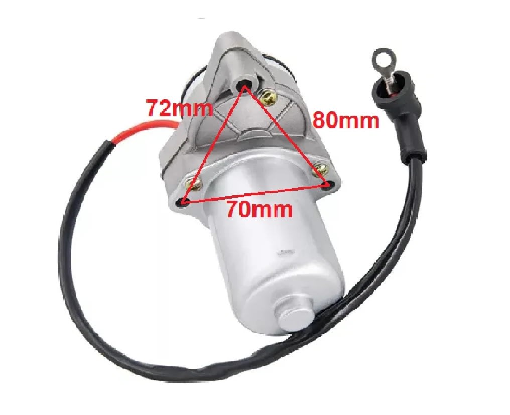 Motor De Partida Moto Atv 50-70-90-125cc 4t C/cable6