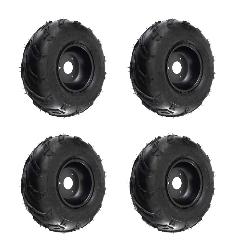 4 Neumáticos 07D 16x8-7 28F 4Ply Tubeless con Llanta 0