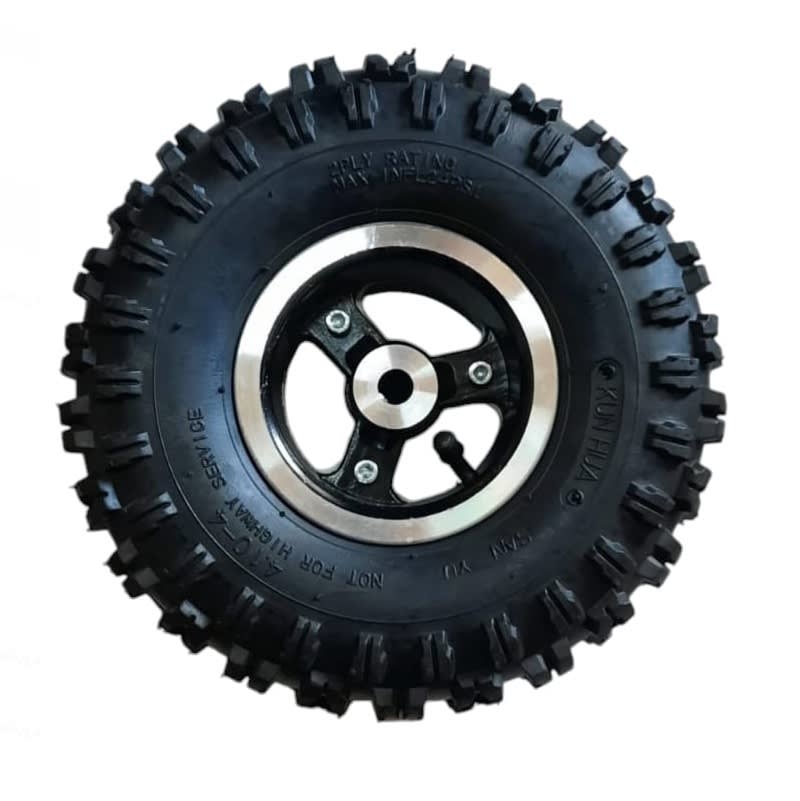 Neumático 04D 4.10-4 2Ply con Llanta Trasera Moto ATV Scooter 0
