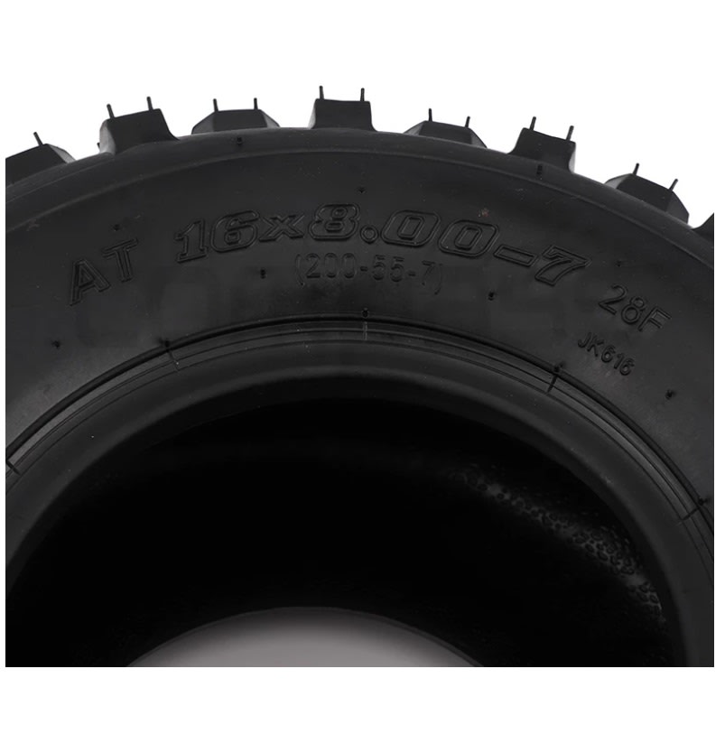 Neumático 07D 16x8.00-7 28F Tubeless ATV8