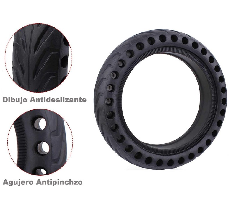 Neumatico 8.5 x 2.00 Sólido Macizo Scooter3