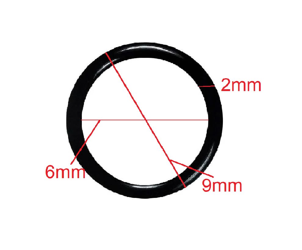 O-RING GOMA 6X9X2MM2