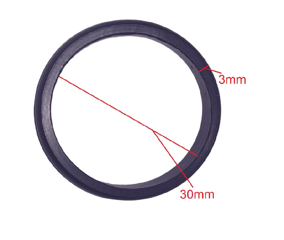 O-RING GOMA INTERIOR RECTO 30X3MM2