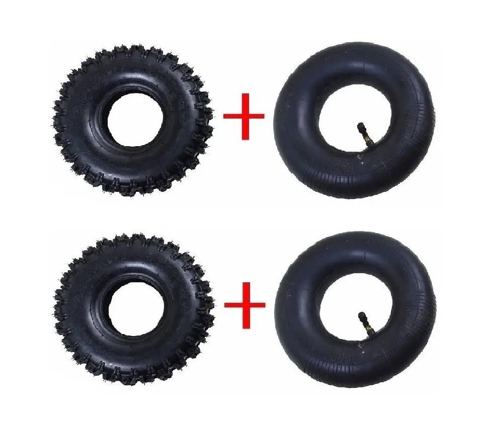 Par Neumático 04D 4.10-4 4PLY con Cámara V-curva Moto ATV Scooter2