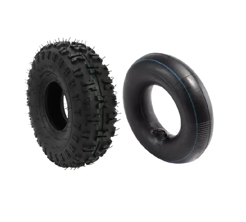 Neumático 04D 4.10-4 4PLY con Cámara V-curva Moto ATV Scooter 0