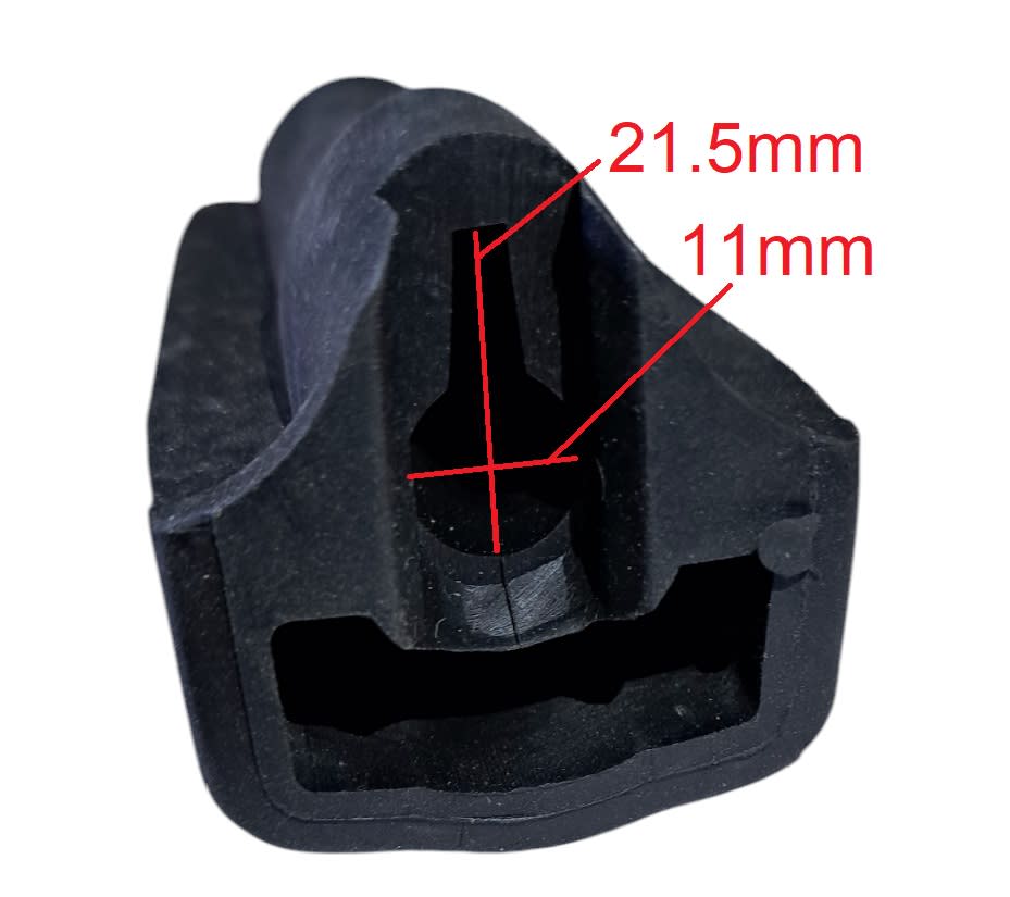 Par Pedales Apoya Pies Delanteros Goma CD11011