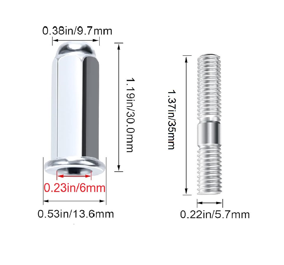 Par Perno Tuerca Tubo Escape M66