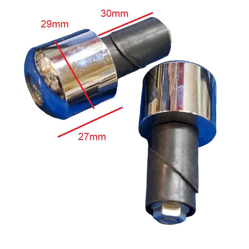 Contrapeso Manillar Acero Cromado Par1