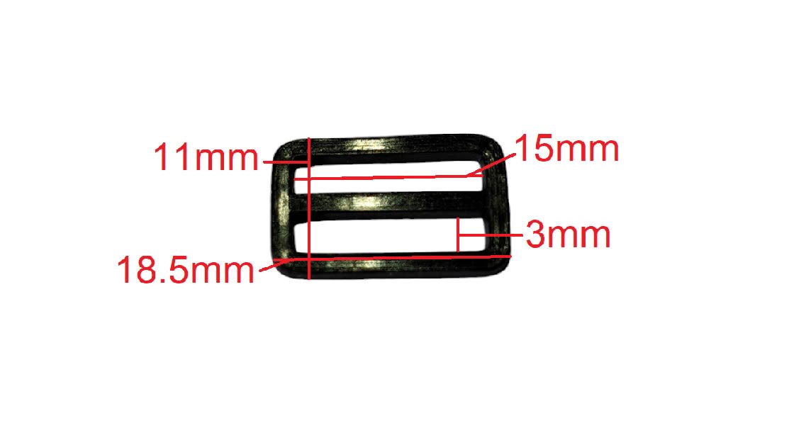 Pasador Ajustador Para Sosten 15mm Negro x 10Unid.4