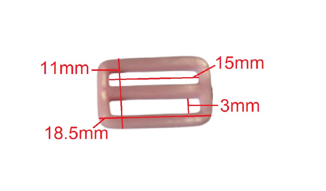 Pasador Ajustador Para Sosten 15mm Rosado x 10Unid.3