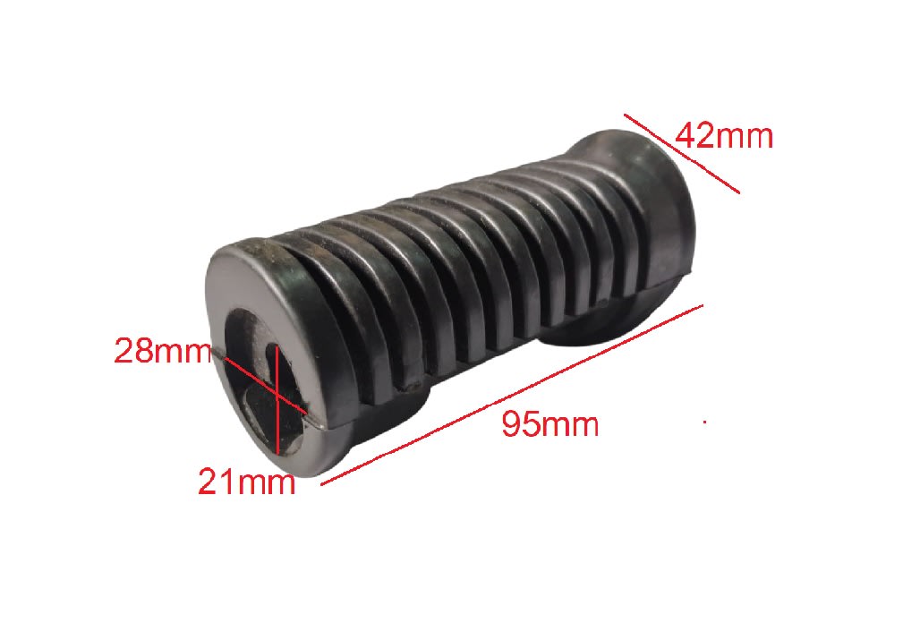 Pedal Apoya Pie Goma 95mm8