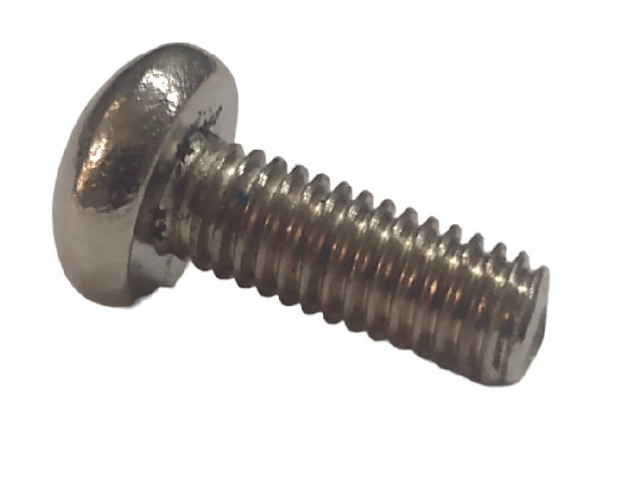 Perno Parker M5x16mm Cabeza Botón Cromado Paso 1.04
