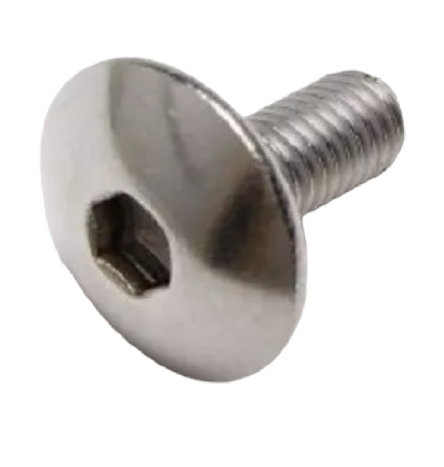 Perno Parker M5x16mm Paso 1.0 Cromado Cabeza Sombrero Redonda Plana2