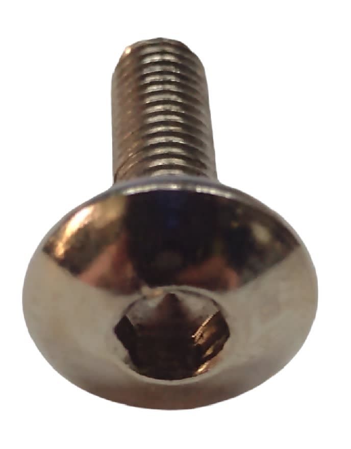 Perno Parker M5x20mm Paso 1.0 Cromado Cabeza Sombrero Redonda Plana3