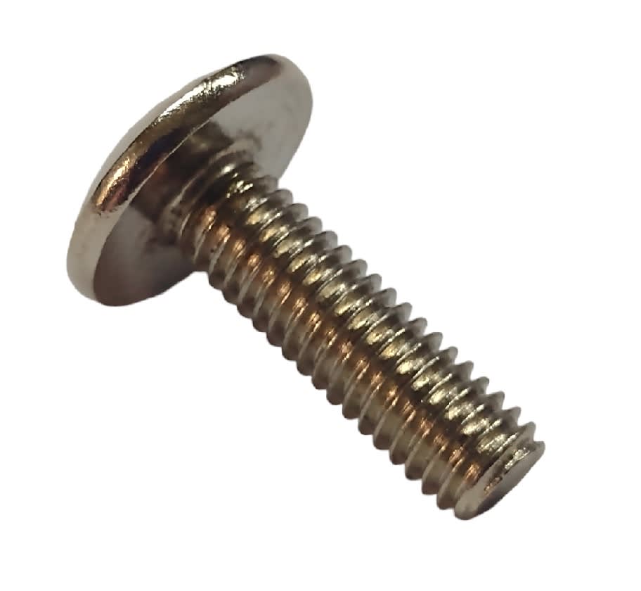 Perno Parker M5x20mm Paso 1.0 Cromado Cabeza Sombrero Redonda Plana2