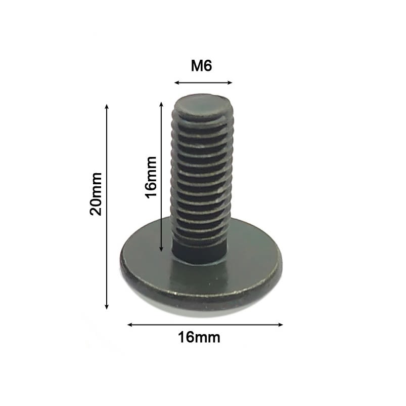 Perno Parker M6x16mm Cabeza Redonda Plana Grande2