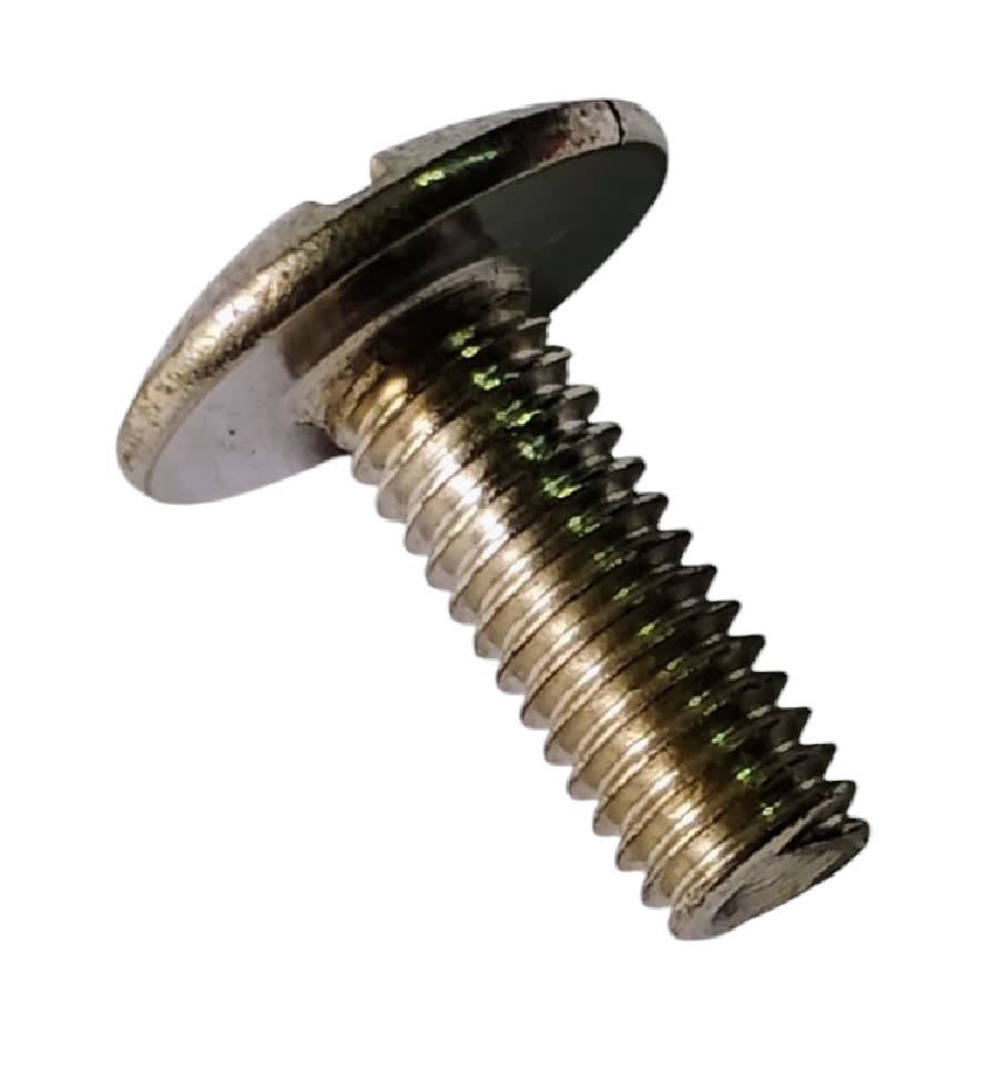 Perno Cabeza Sombrero Cruzado Redonda Plana M6 6×16 Paso 1.0 Cromado8