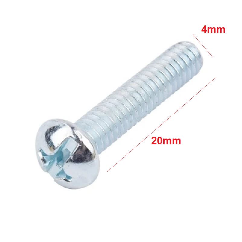 Perno Cocina 4x20mm Paso 0.72