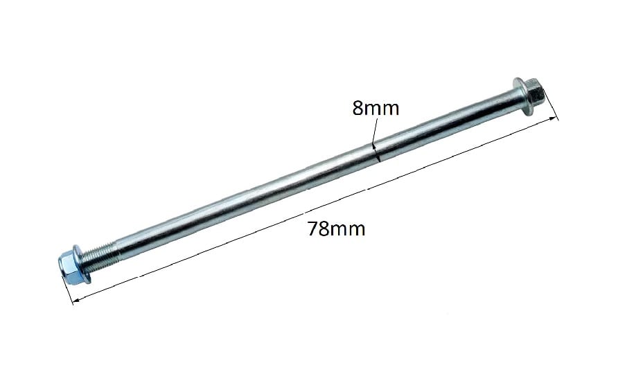 Perno 8x71mm P1.25 c/Tuerca11