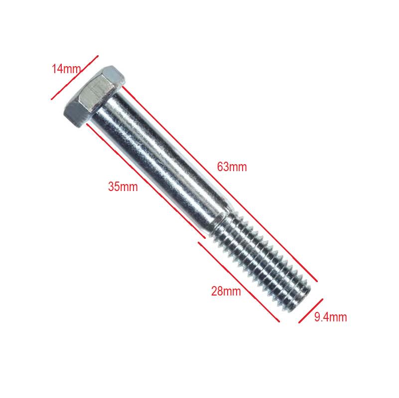 Perno Hexagonal 3/8 HG16 x 2 1/2 Zinc4