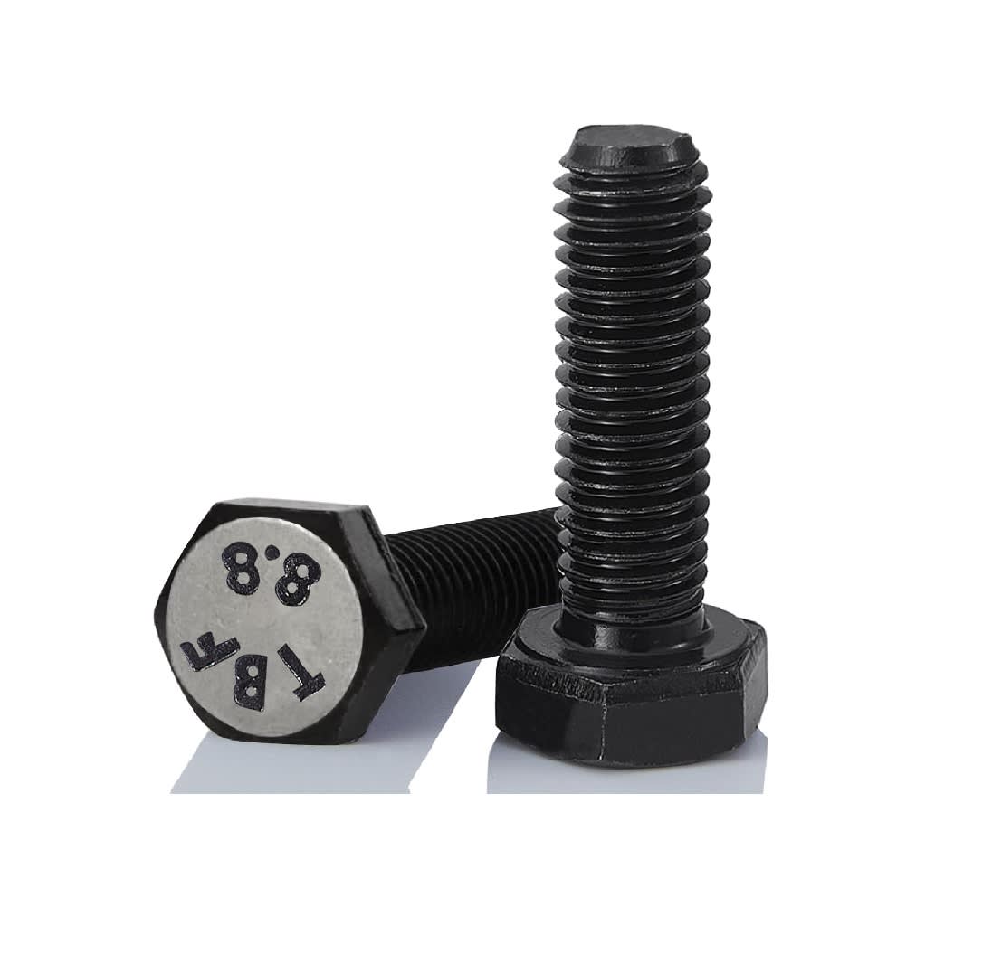 Perno Hexagonal  M6X10MM PASO 1.0 Negro x 2 Unid. 0