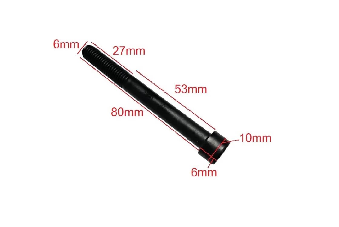 Perno Parker M6 X 80mm M G-8.8 P-1 x 5 Unid.3