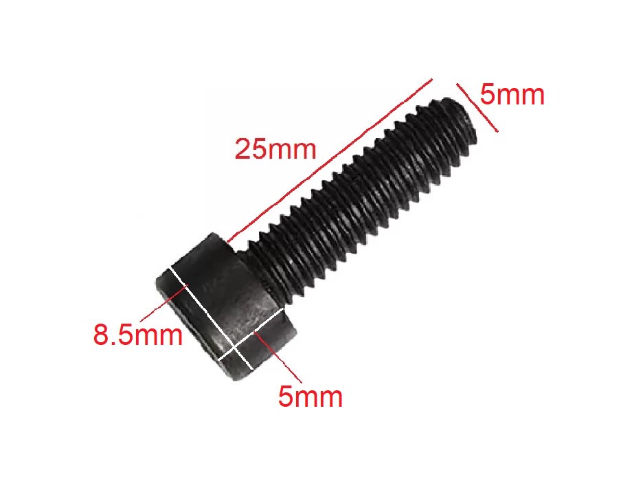 PERNO PARKER M5×25MM ALEN NEGRO3