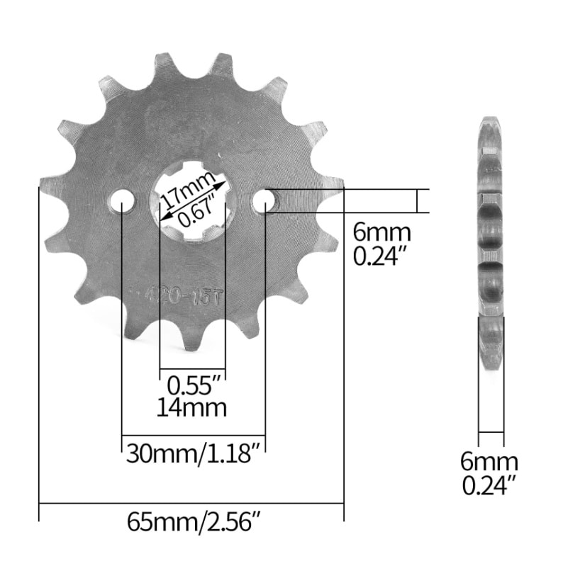 Piñon 420-15T P30 17mm Esp-6mm Ataque2