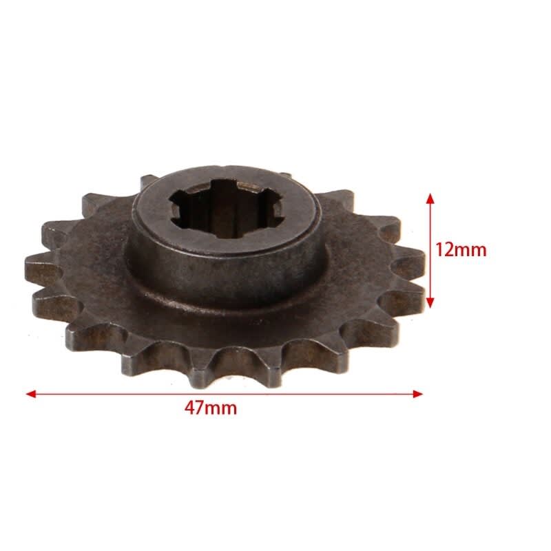 Piñon 219H-17T eje 14mm Motor 49cc2