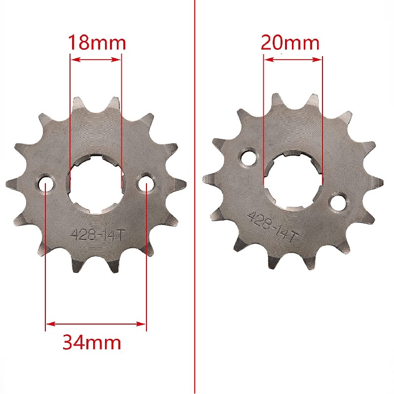 Piñon Ataque 428-14T P34 Eje 20mm SD2