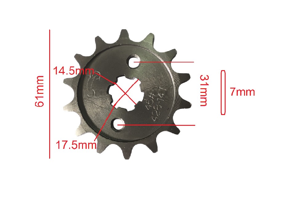 Piñon Ataque 428-14T P31 Eje 17.5mm6