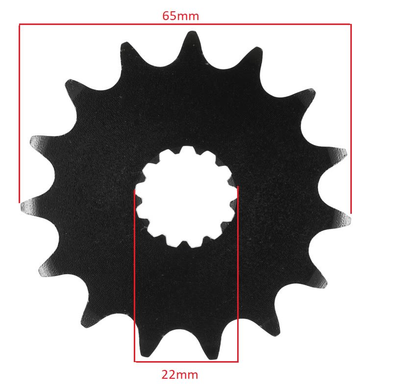 Piñon Ataque 428-15T Eje 22mm 13 Estrías4