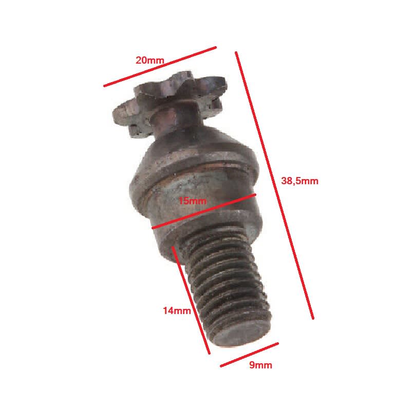 Piñon Tapa Centrifuga 7P T8F5