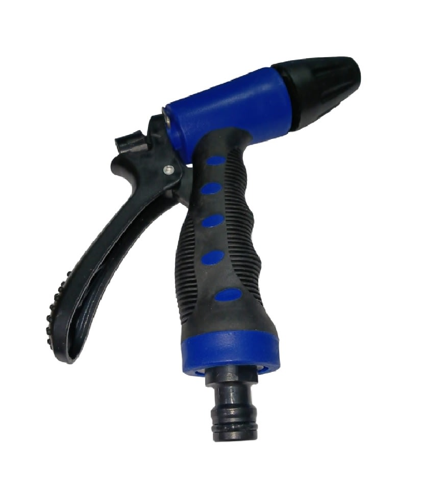Pistola Riego Rociador de Agua Negra con Azul2