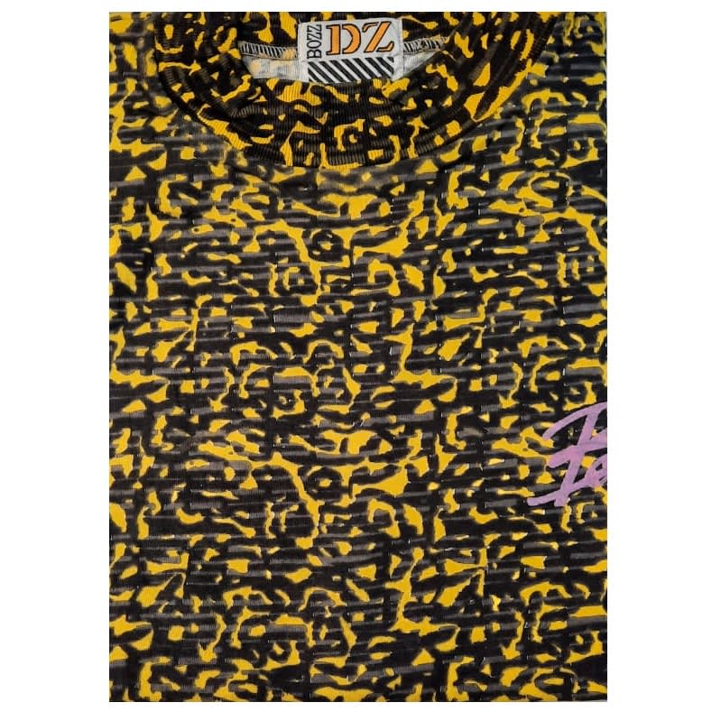 Polera Estampada M/C BZ-1 T-M Amarillo2