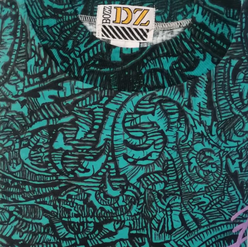Polera Estampada M/C BZ-2 T-L Verde3