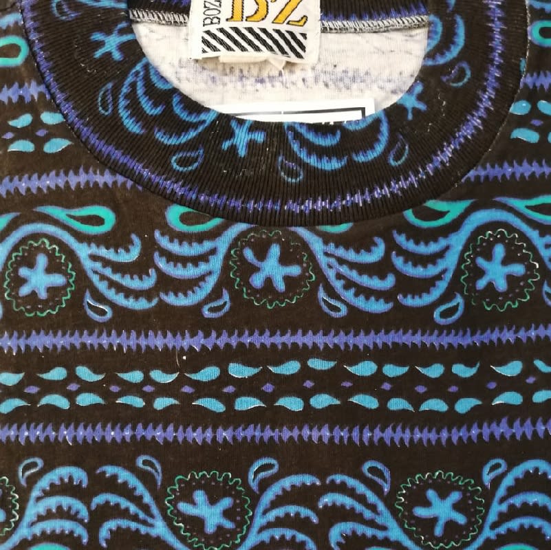 Polera Estampada M/C BZ-3 T-L Azul3