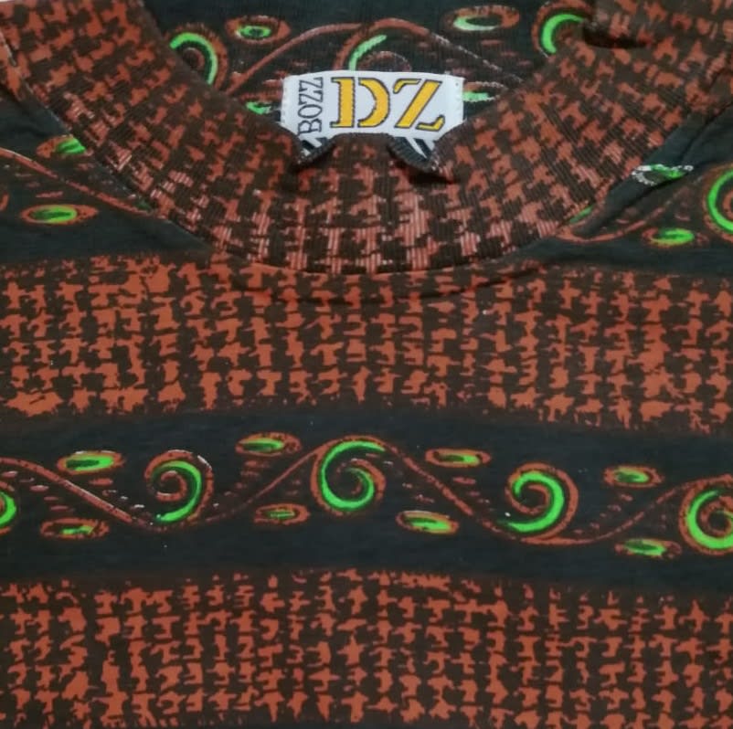 Polera Estampada M/C BZ-7 T-M Cafe3