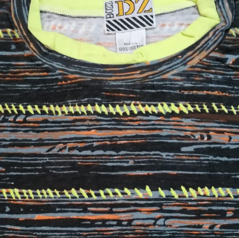 Polera Estampada M/C BZ-8 T-S Amarillo3