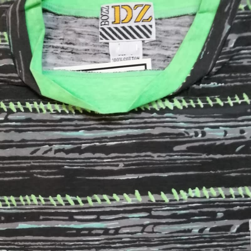 Polera Estampada M/C BZ-8 T-M Verde3