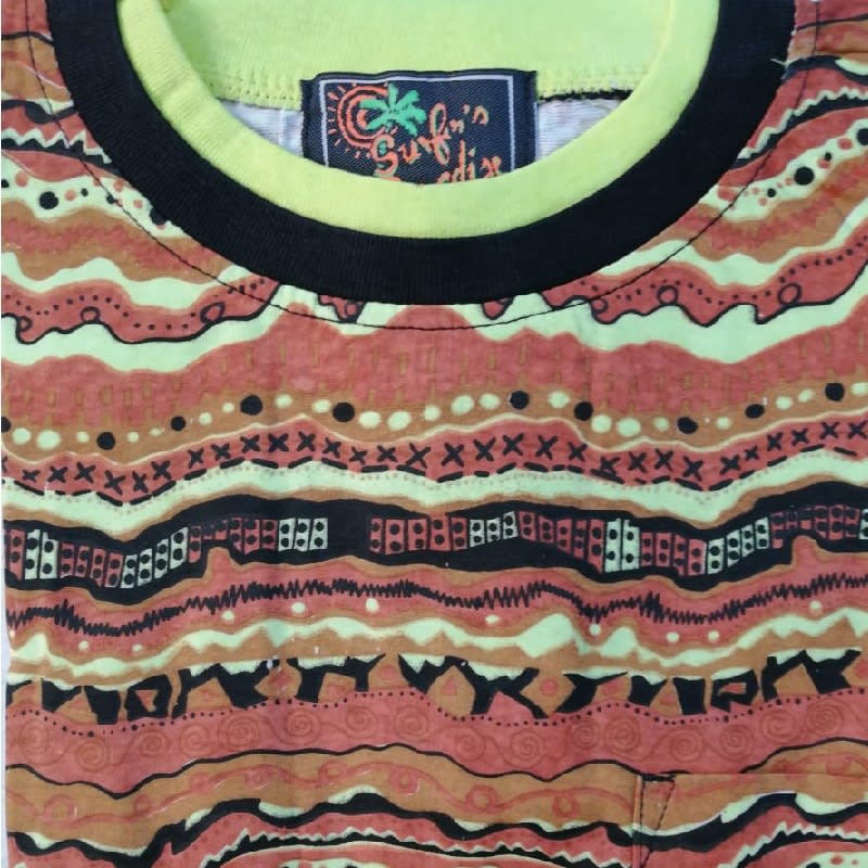 Polera Estampada M/C BZ-4 T-S Cafe3
